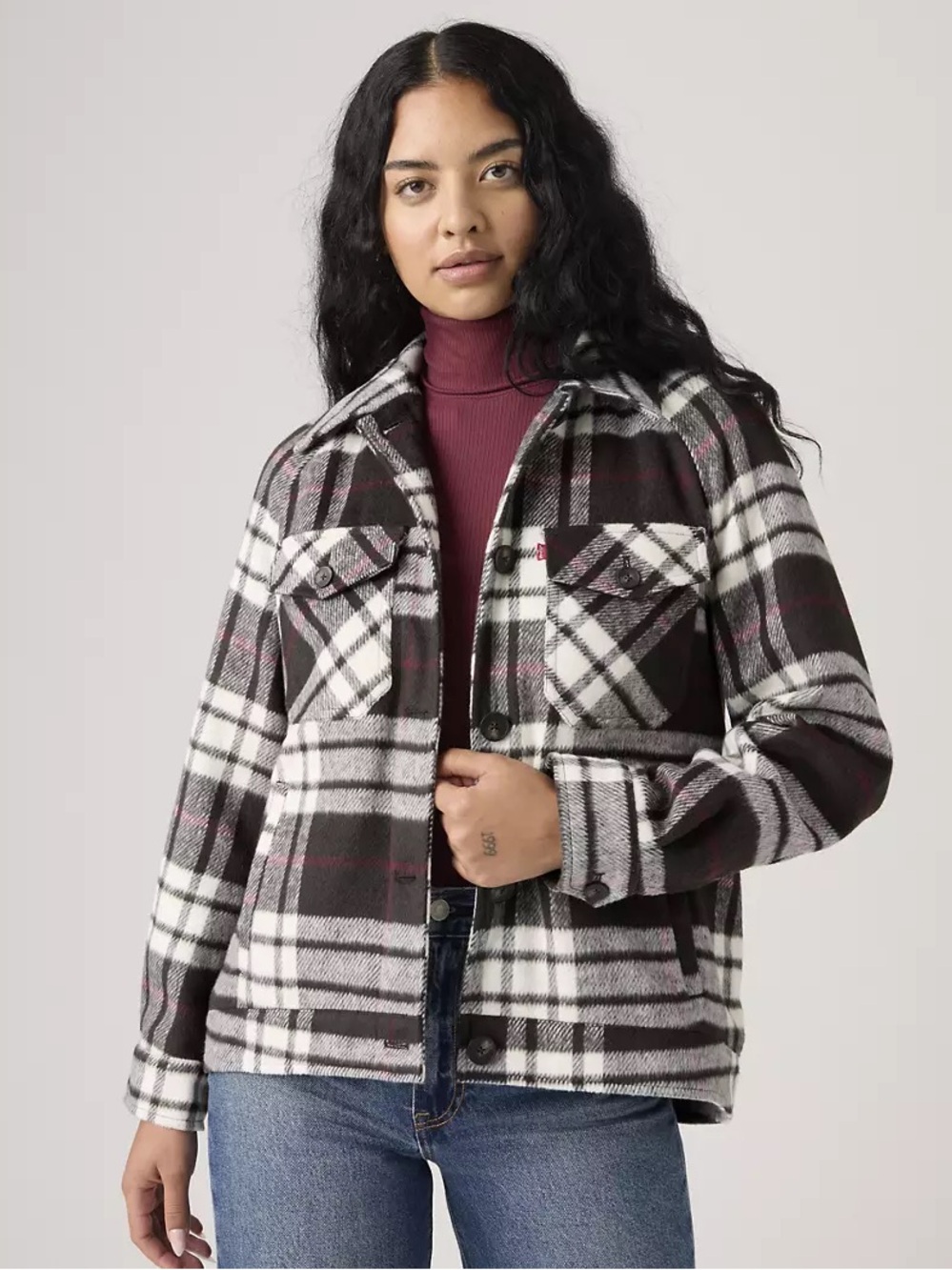 Levi’s Raglan sleeve shirt jacket